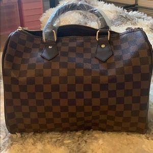 Checkered crossbody bag